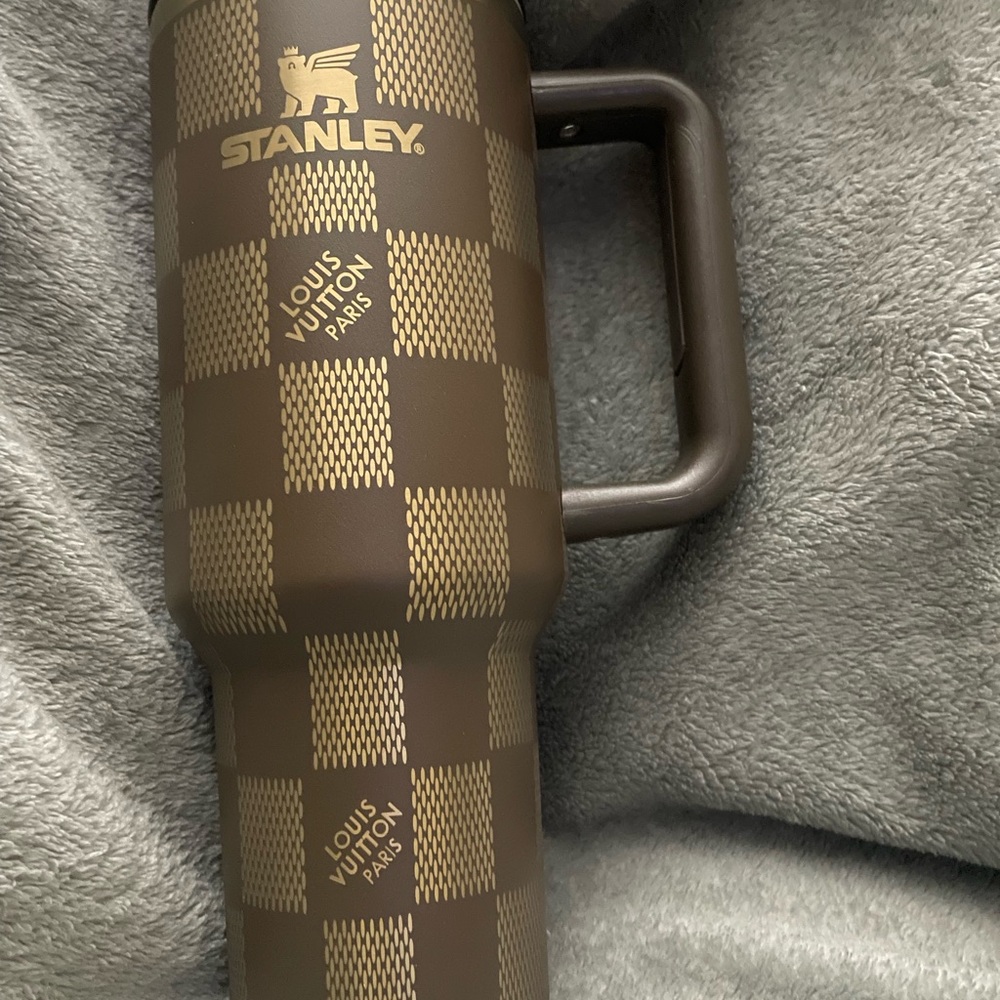 Stanley LV Brown Checkered Tumbler - comes with straw!